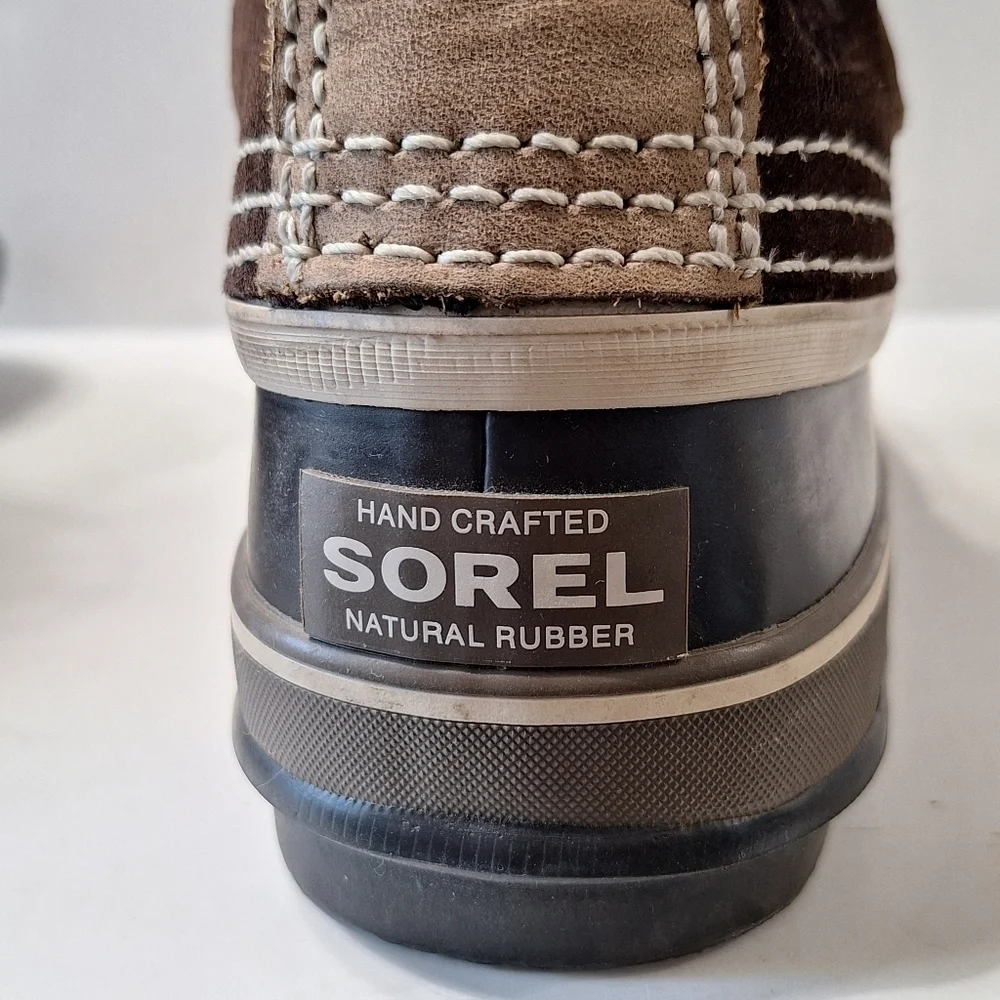 SOREL Women’s Joan of Arctic Suede Gorpcore Hawk Brown Dark Stone Boots Size 6